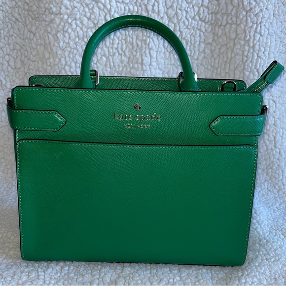 Kate Spade Medium Cameron Satchel Emerald Green - Picture 1 of 8